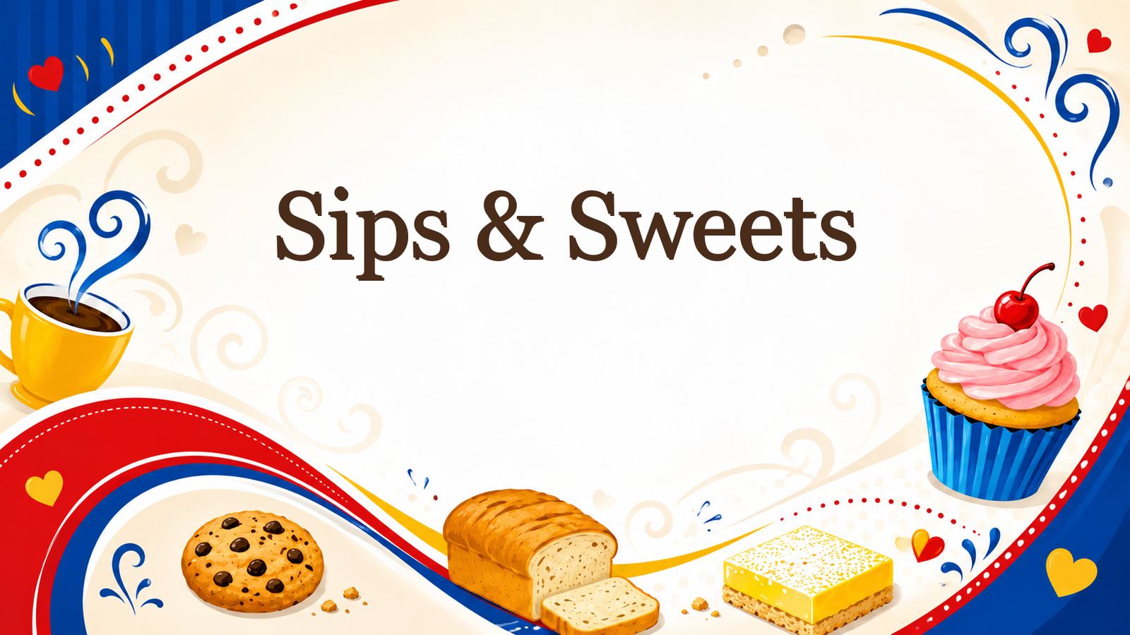 Sips and Sweets banner